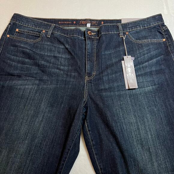 Jennifer Lopez Mid Rise Boyfriend Jeans Size 24W NEW Classic Casual Minimalist - Picture 3 of 12